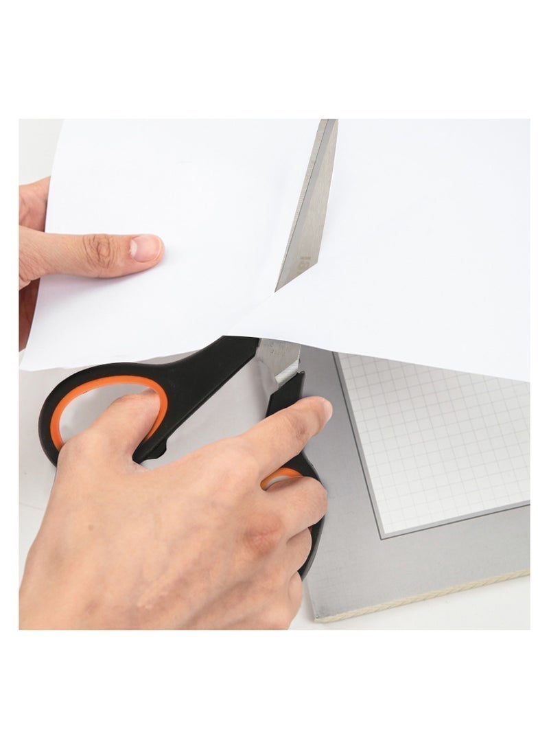 مقص صناعي متعدد الأغراض، 8 بوصة 200 مم، شفرة من الفولاذ المقاوم للصدأ، مقص احترافي لجميع أنواع ورش العمل الحرفية والأعمال المكتبية، والبستنة، وقطع القماش، والتصنيع والإنتاج. - Image 1